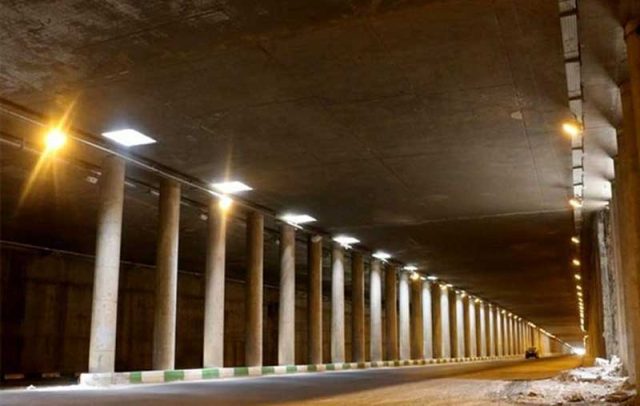 تونل و تقاطع غیرهمسطح غدیر قم